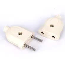 ЕС Европейский 2 Pin пт электрическая мощность Rewireable с мужской и женской вилкой разъем выходной адаптер W/провод Удлинительный соединитель