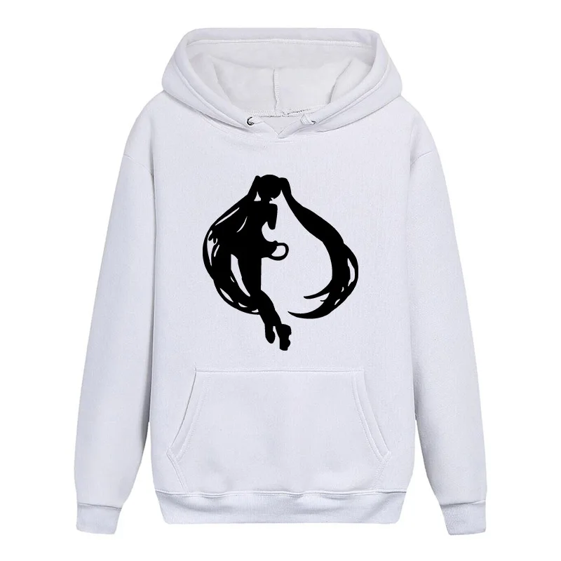 High Q Hatsune Miku Long Sleeves Noctilucent Hoodies Casual Sweats Different Design Coat Pullover Hooded Tops - Цвет: 01