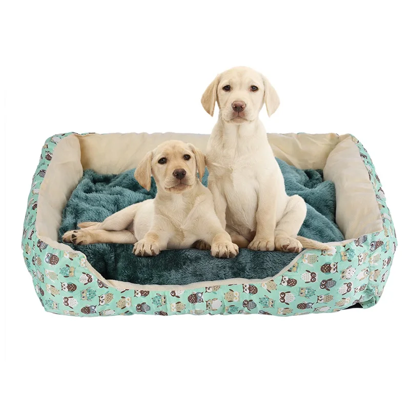 Гнездо для маленьких и средних собак, зимний теплый плюшевый домик для кровати, водонепроницаемый тканевый коврик для кровати собаки, мягкие собачьи товары для щенков питомцев