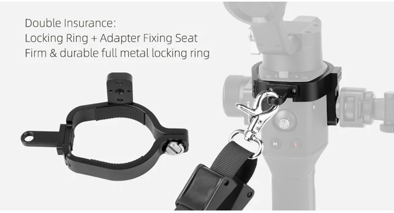 Для DJI RONIN S/SC Ремень Через Плечо Слинг застежка DJI RONIN S/SC 3-осевой и портативный монопод с шарнирным замком стабилизатор для фотоаппарата аксессуары