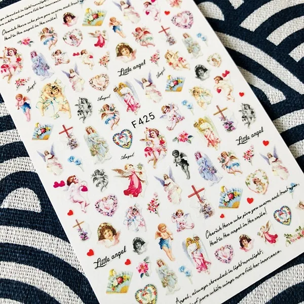 L+ Серия angel DESIGNS L-192 стикеры 3D на ногти nail Art Шаблон для украшения ногтей - Цвет: F-425