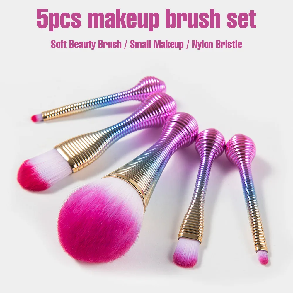 5 градиентных кистей для макияжа наборы жидких тональных румян тени век Макияж