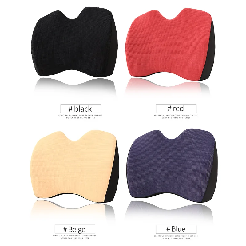 Soft Memory Foam Lumbar Support Back Massager Waist Cushion Pillow For Chairs in the Car Seat Pillows Home Office Relieve Pain