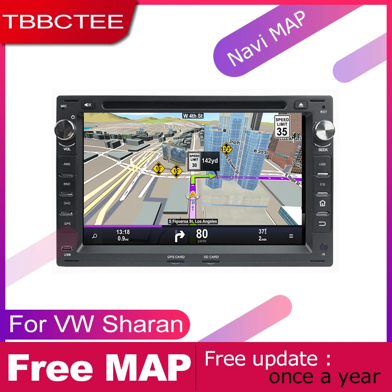TBBCTEE android автомобильный dvd GPS; Мультимедийный проигрыватель для Volkswagen VW sharan 2000~ 2004 автомобильный dvd Навигация Радио Аудио видео плеер