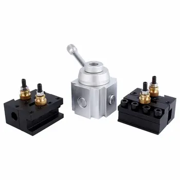 

Mini CNC Lathe Tool Holder Quick Change Tool Post Cutter Holder Screw Kit Set Boring Bar Turning Facing Holder Wrench