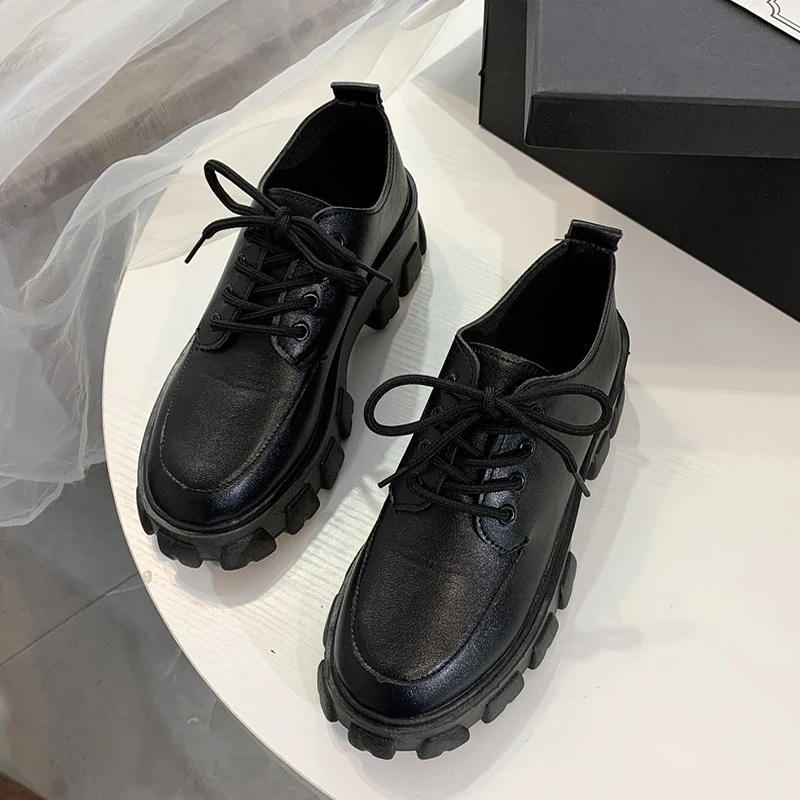 Shoes Heel Chunky Sneakers Women Ladies Thick Height-Increase Autumn Zapatos-Mujer