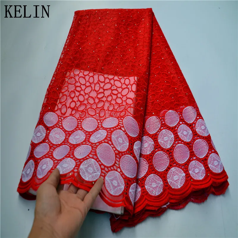 

New arrival high quality african net embroidered fabric lace with stones and beads for wedding and party dress FLP-1058