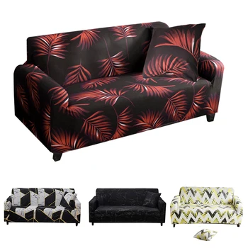 

Stretch Sofa Slipcovers Furniture Protector Couch Cover With Elastic Bottom For Living Room Throw Pillow cover Soft