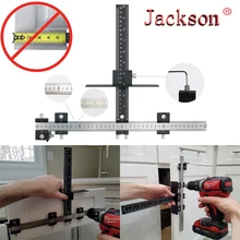 Аппаратные средства для шкафа джиг Регулируемый Дырокол локатор инструмент сверла шаблон дерево бурения дюбель для установки o