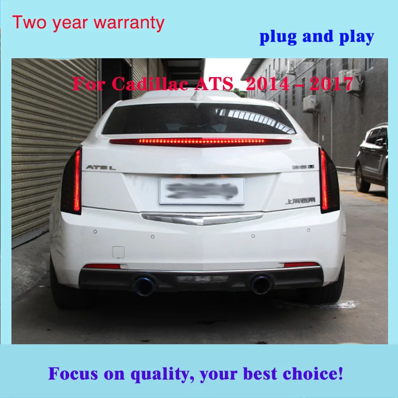 Автомобильный Стайлинг для Cadillac ATS задний светильник s- для Cadillac ATS светодиодный задний фонарь+ сигнал поворота+ тормоз+ задний светодиодный светильник