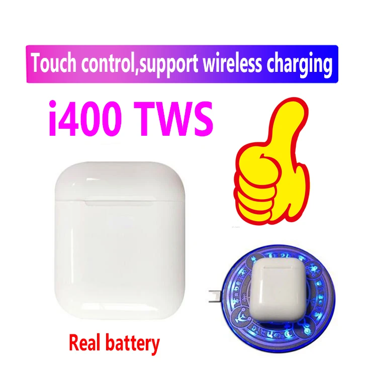 1:1 Размер i400 TWS Bluetooth 5,0 гарнитура 6D bass Наушники с сенсорным управлением PK i80 i30 i20 i60 i90 i100 для всех смартфонов