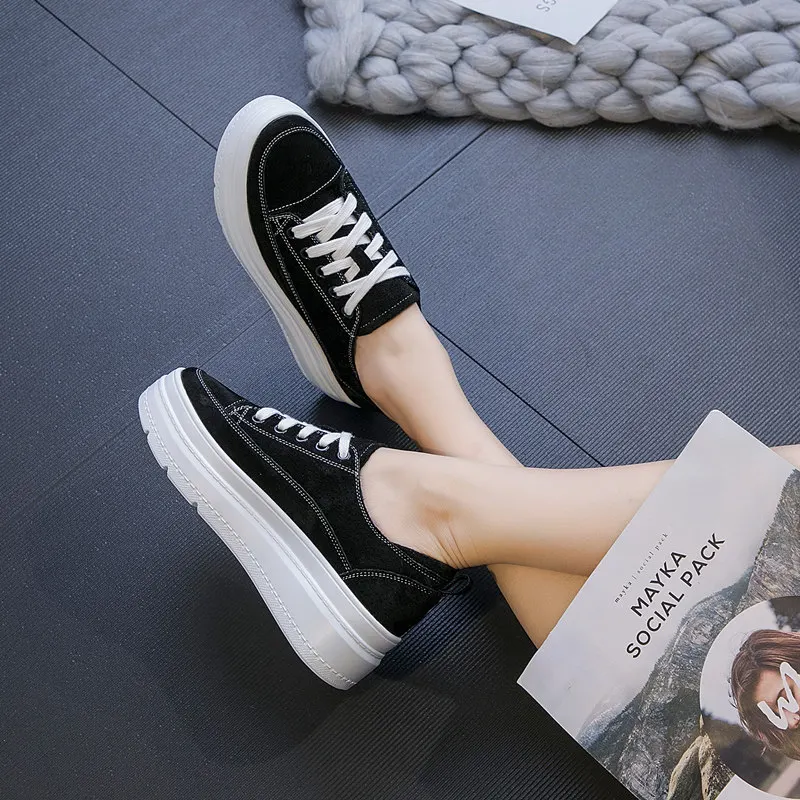 Женские вулканизированные туфли; женские кроссовки; леопардовая обувь; chaussures femme; женская обувь на толстой подошве; Цвет Черный; tenis feminino; повседневные кроссовки