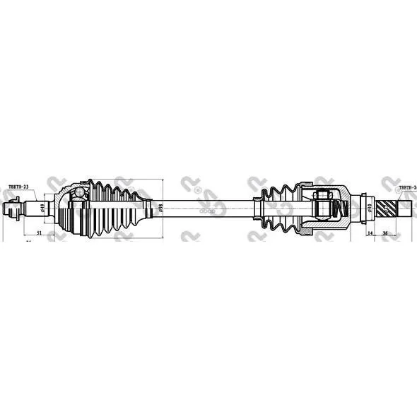 Привод В Сборе Renault Megane Ii 1.4-1.5dci 03-09 Лев. Gsp 250405 GSP арт. 250405