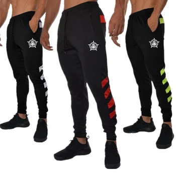 

New Sweatpants Men's Skull Printing Workout Bodybuilding Clothing Casual Fitness Sweatpants Joggers Trousers Pencil Pants