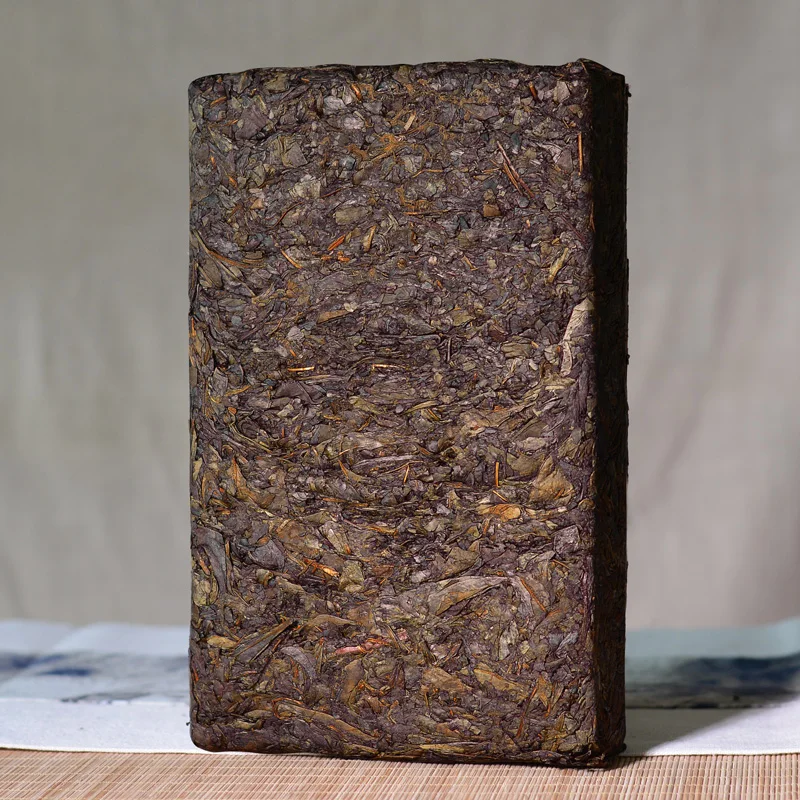 2015 Hunan Sötét Kínai Tea Tégla Anhua Fu Zhuan Aranyvirág Kínai Teák 1000 G - Image 2