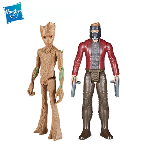 Hasbro Marvel Мстители Бесконечность войны Starforce супер герой 1" эндшпиль Титан герой серии человек паук Железный человек енот Доктор Стрэндж - Цвет: STARLORD GROOT