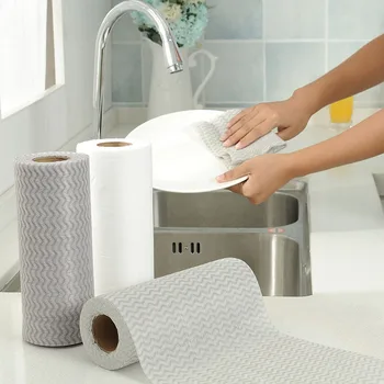 

T2366 Oil-free Water-Absorbing Cleaning cloth Disposable Dish Towel Nonwoven Fabric Cleaning Towel Kitchen Supplies Scouring Pad
