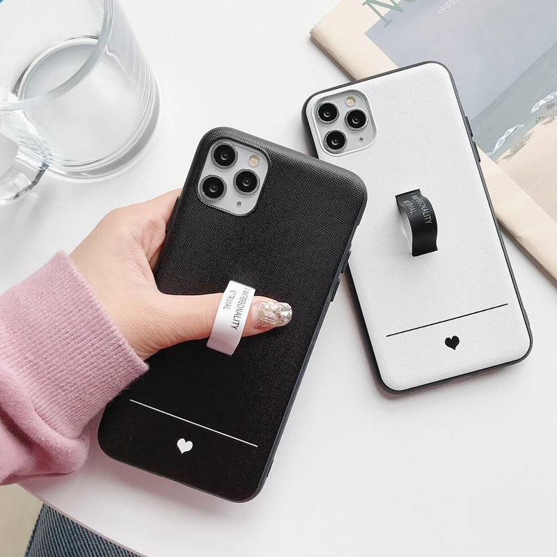 Простой чехол с сердечками для iphone 11 Pro Max 6 6s 7 8 plus XS XR X задние Чехлы