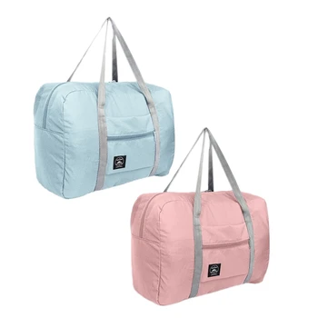 

2Pcs Multifunction Large Capacity Casual Folding Waterproof Luggage Storage Bags Suitcase Travel Pouch Handbag Organizer Tote Ba