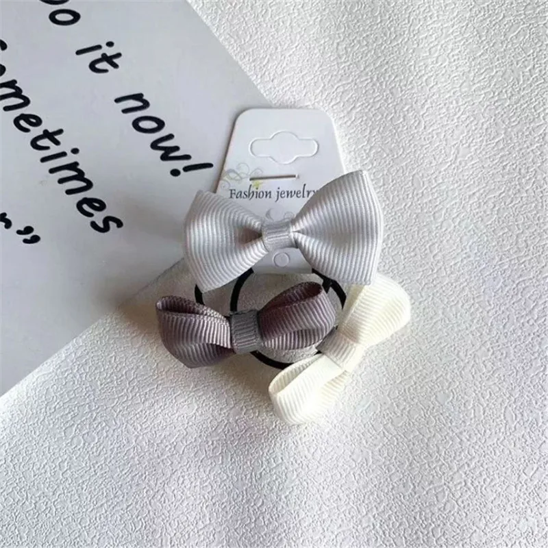 set 20 5 компл./лот модные милые Карамельный цвет BB Клип заколки дети бантом ленты заколки для волос Луки заколки для волос Веревка для девочек детские аксессуары по уходу за волосами - Цвет: set 20