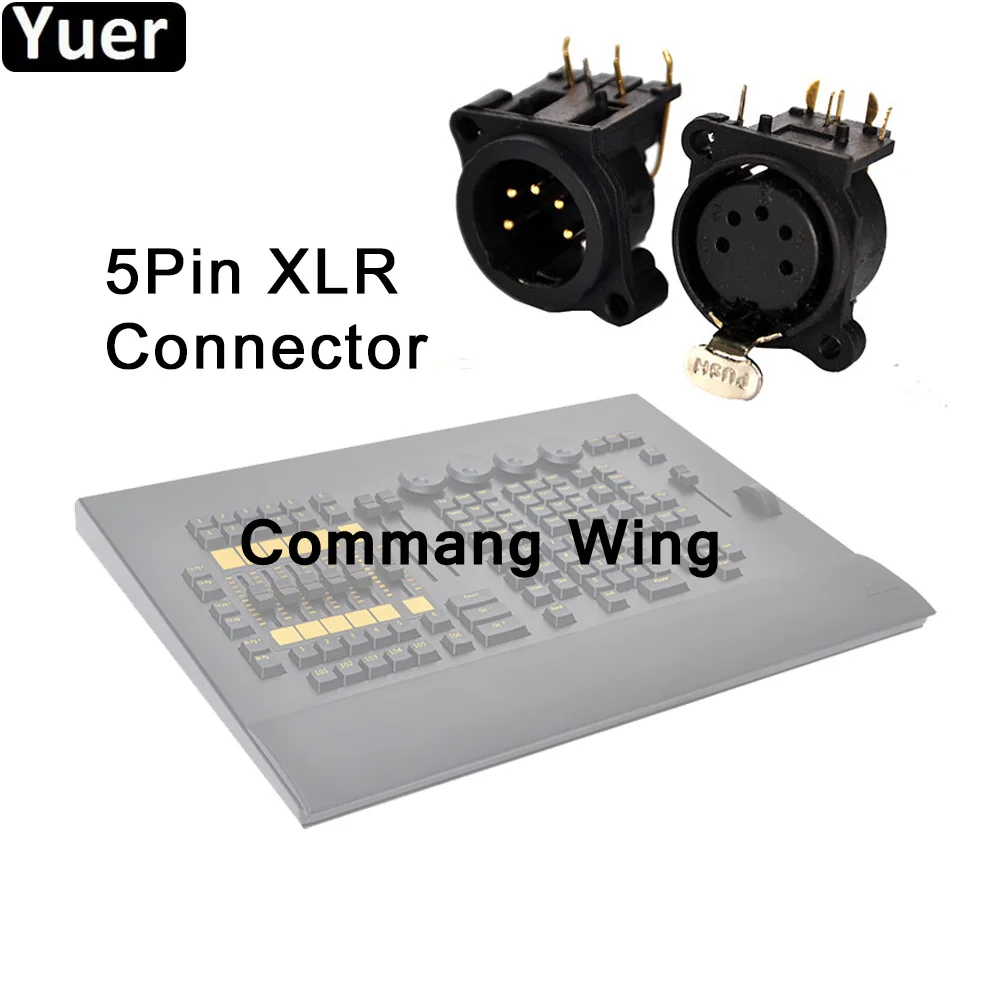 Высококачественный DMX512 MA Command Wing сценический светильник контроллер для Светодиодный движущийся головной свет DJ вечерние дискотечный сценический светильник ing Console - Цвет: 5Pin XLR Connector