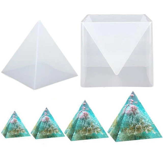 Pyramid Molds for Resin Large Silicone Pyramid Molds for DIY Orgonite  Orgone Pyramid for Paperweight Home