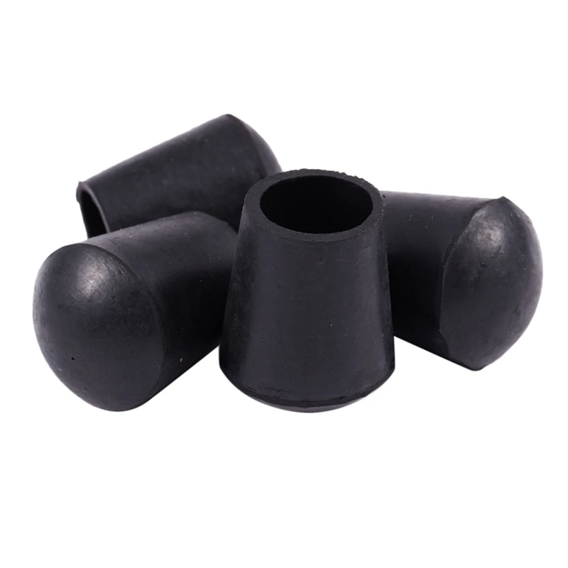 

4 pcs 16mm Round Rubber Foot Caps Pipe Caps Protective Caps Chair Caps