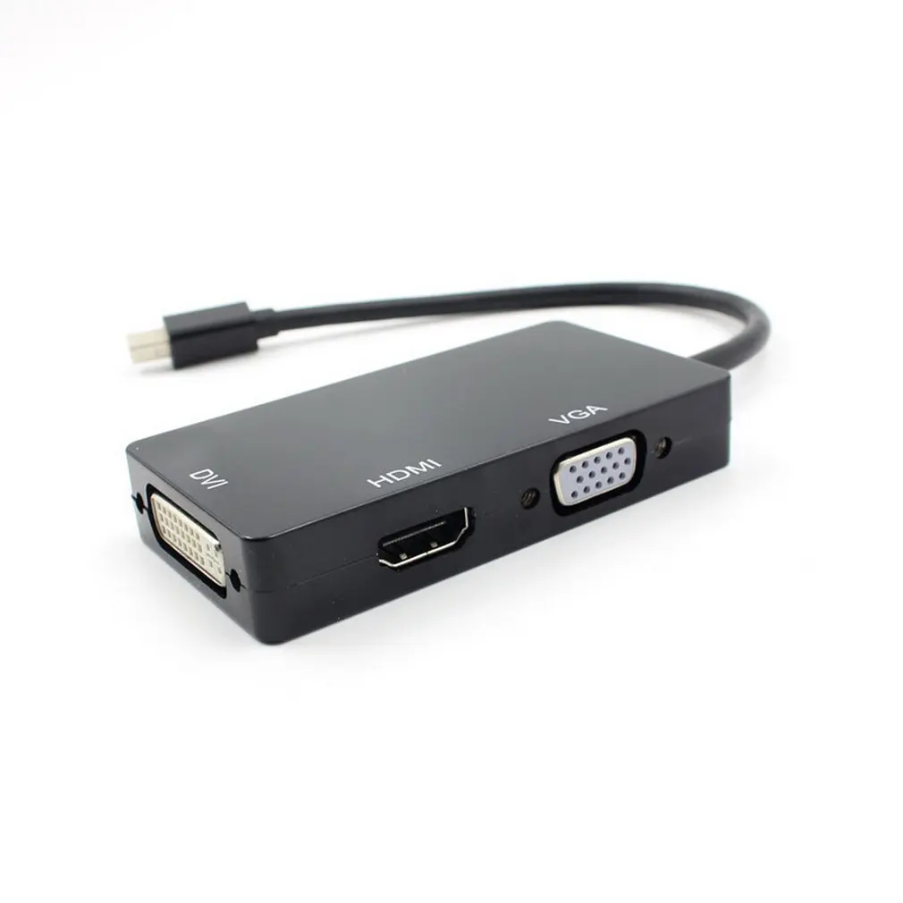 ) Mini Dp Displaypor Thunderbolt Displayport To Vga + Hdmi Dvi 4K кабель адаптера Для Apple|Кабели передачи