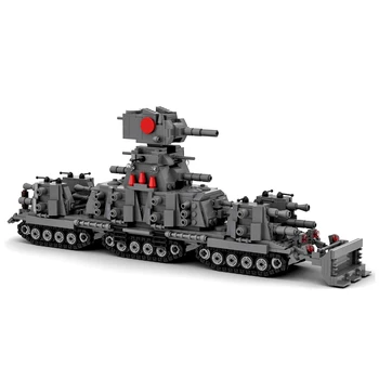 

1211pcs Diy Creative Building Blocks Assembly Moc Military Tank Ussr Kv-44 Superheavy Tank Model Stem Toy Kits