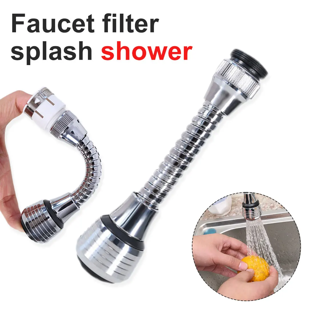 

Saving Taps Applications Kitchen Sprayer Swivel Head Water Faucet filter Home Supplies 360 Degree Rotate Faucet Nozzle