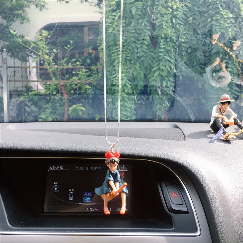 Car Decoration Pendant Cute Anime Magical Girl Flying Pendant Car Rearview Mirror Pendant Car Interior Decoration Accessories