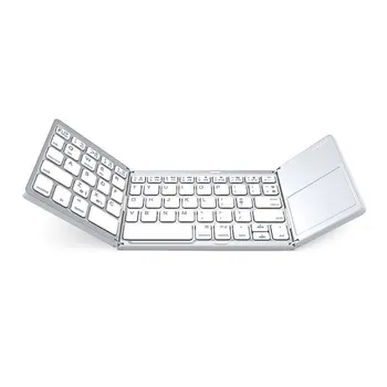 

Mini Folding Touch Mouse Keyboard Wireless Bluetooth Keyboard With Touchpad For Laptops Tablet Pc ipad Android ios Mobile Phones