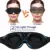 Маска для глаз для Сна 3D Контурная Чашка с Завязанными Глазами Вогнутая Формованная Ночная Маска Для Сна Блокирует Свет с Женщинами Мужчинами