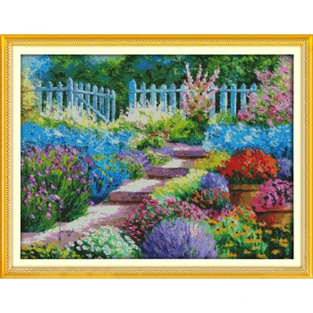 

Everlasting love Colorful rural (2) Ecological cotton Chinese cross stitch kits counted stamped 11 CT 14 CT New sales promotion