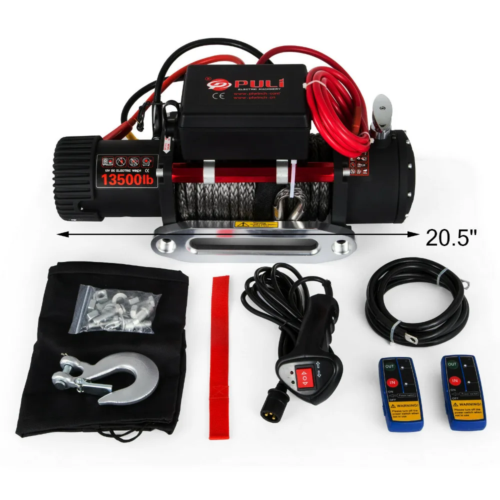 Электрическая Лебедка 12v 13500lb, тяжелой нагрузке 4x4 синтетический ...