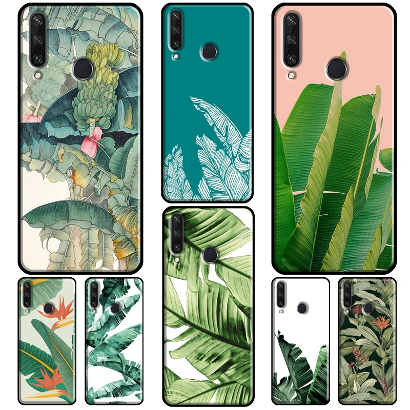 Foglie Di Banana Per Huawei Y5P Y6P Y7A 2020 Y3 Ii Y5 Y6 Y9 Y7 Prime 2018 2017 2019 Nova 3I 5T Custodia Per Telefono