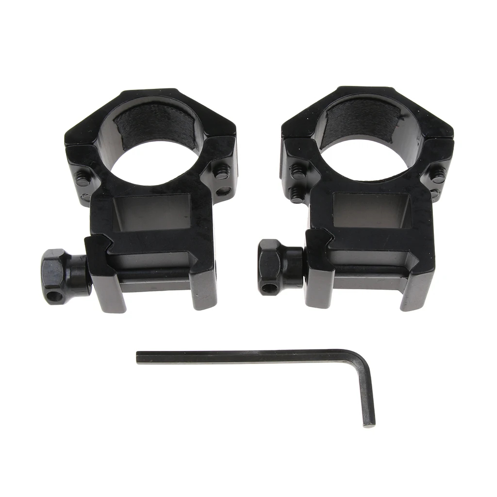 25.4mm 1'' Scope Mount Rings Holder Fits for 20mm Dovetail Rail Flashlight Mounts High Profile Bracket Ring Scope Clamp