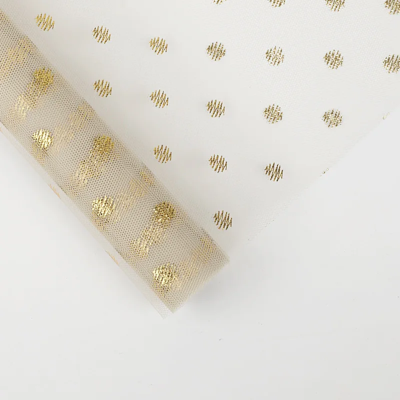 Корейский стиль блестящая сетка Упаковка букета оберточная бумага цветок Марля Свадебные Рождественские украшения сетка в рулонах - Цвет: N2