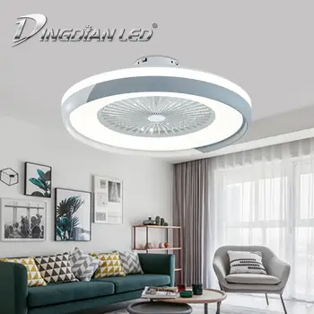 

LED Modern Ceiling Light Fan C007 80W AC220V Three Speed Fan Indoor Ceiling Fans with lights With Remote Control Dimmable