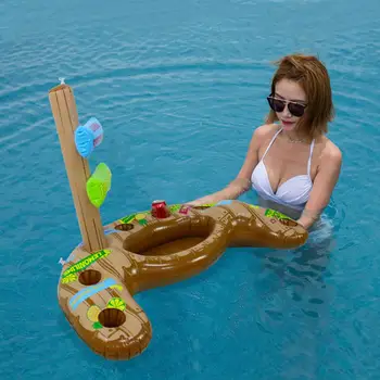 

Large Capacity Inflatable Cup Holder Swimming Pool Floating Beverage Rack Swimming Pool Decoration Floating Drink Beer Cooler