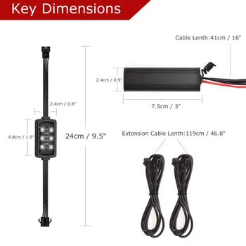 

6 pods LED Light Bar SMD Neon lamp Kit 6 lED W/ Accessories High quality