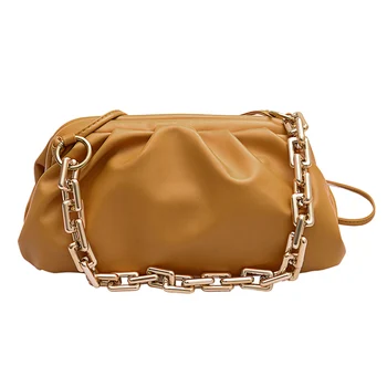 

Women Cloud Bag Soft PU Leather Chain Bags For Women 2020 New Designer Madame Casual Shoulder Bag Handbag Messenger Bags