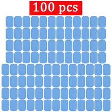 100 pçs substituição abs gel almofadas muscular estimulador elétrico corpo treinamento dispositivo almofadas gel para ems abs trainer abdominal gel remendo
