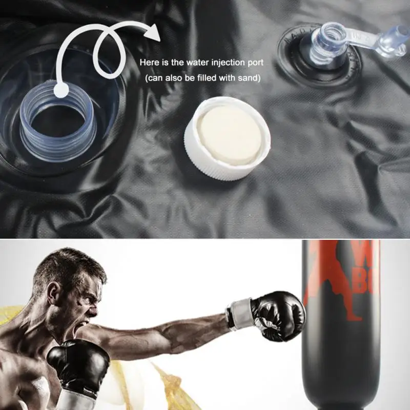 Fitness Training Free Standing Increase Agility Boxing Bag Tumbler Type Foldable PVC Punching Coordination Inflatable Children | Спорт и