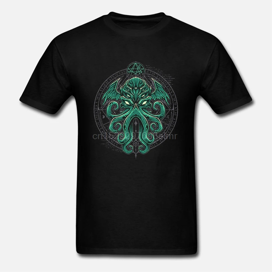 Men tshirt Great Cthulhu V1 T Shirt Printed T-Shirt tees top | Мужская одежда