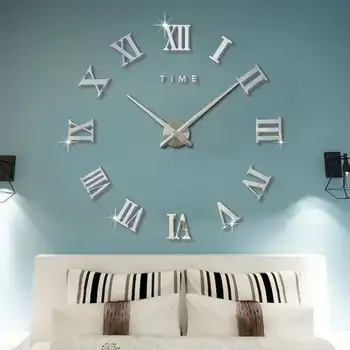 

Stylish Minimalist Living Room DIY Digital Large Clock House Decoration MYDING