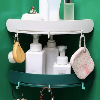 

Bathroom Shelf Adhesive Storage Rack Corner Holder Shower Gel Shampoo Basket Hot
