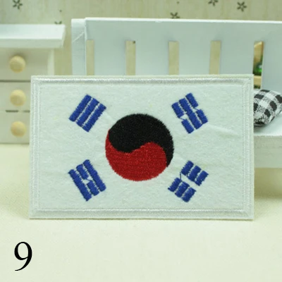 Korea Страны нашивки с флагами рюкзак для одежды Железный Флаг значок нашивки для одежды шляпа и сумка декор обуви мода DIY рука значок - Цвет: Korea