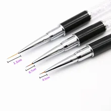 Стиль маникюрная ручка с буровой штангой 3 набор длинных-средних-коротких цветных чертёжных линий ручка для рисования Маникюр Se