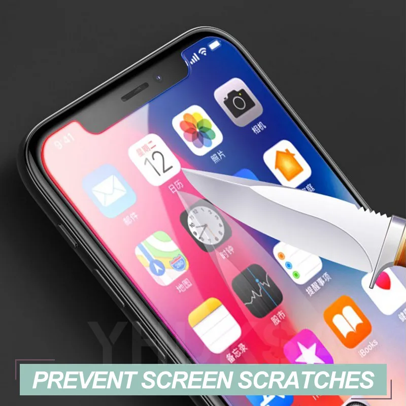 Антишпионское закаленное стекло Защитная пленка для iPhone X XR XS 11 Pro Max 8 7 6 6S Plus 5 5S